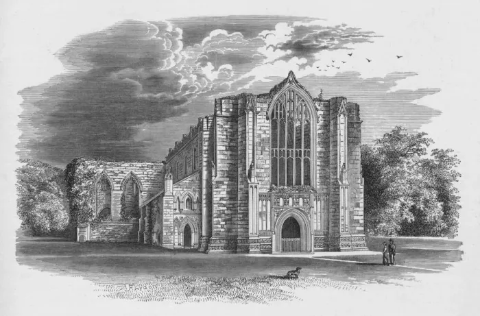Framed Print : From the West, Bolton Priory, c1880, (1897). Artist: Alexander Francis Lydon Framed Print : From the West, Bolton Priory, c1880, (1897). Artist: Alexander Francis Lydon