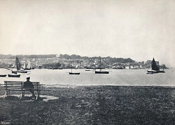 West Cowes - View from East Cowes, 1895