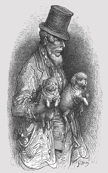 The West End Dog Fancier, 1872. Creator: Gustave Doré
