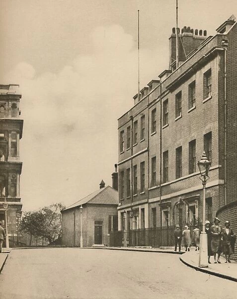 West End of Downing Street, No. 10 and a Glimpse of the Foreign Office, c1935