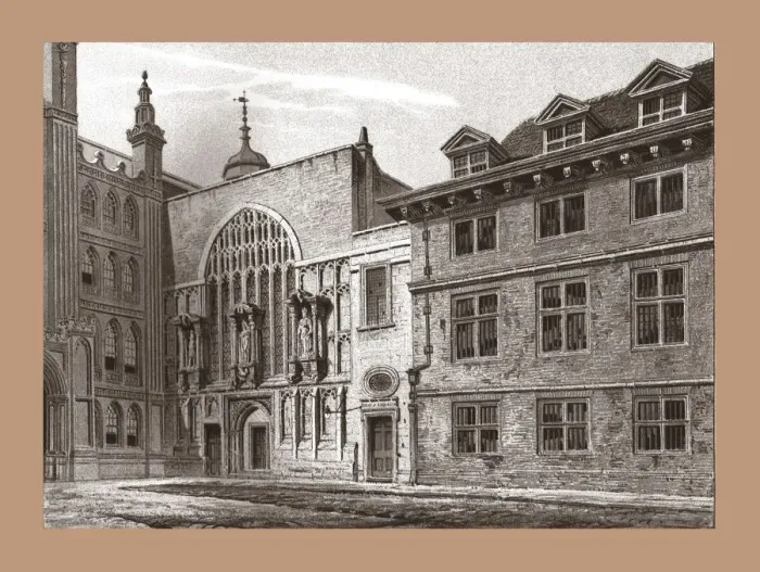 Framed Print : West Front of Guildhall Chapel, 1886 Framed Print : West Front of Guildhall Chapel, 1886