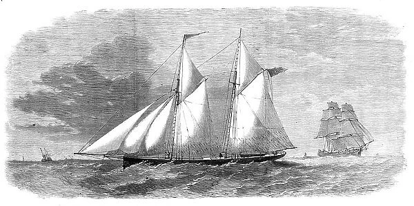 The West Hartley No. 1, a new flat-bottomed schooner for the coal trade of New South Wales, 1864. Creator: Unknown