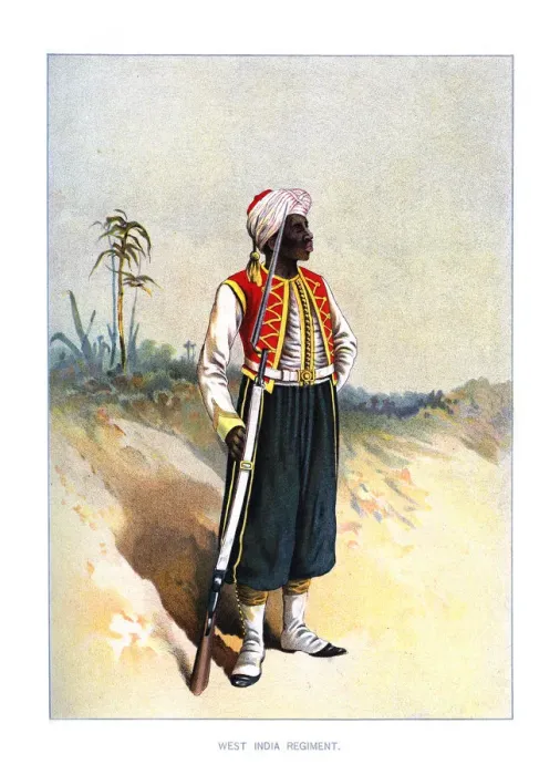 Framed Print : West India Regiment, c1890. Artist: H Bunnett Framed Print : West India Regiment, c1890. Artist: H Bunnett