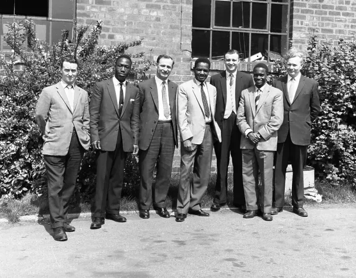 Framed Print : West Indian workers at the GEC Iron Factory, Swinton, South Yorkshire, 1962. Artist Framed Print : West Indian workers at the GEC Iron Factory, Swinton, South Yorkshire, 1962. Artist