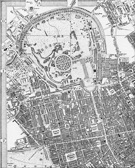 Framed Print : West London in 1832, 1832, (1904) Framed Print : West London in 1832, 1832, (1904)