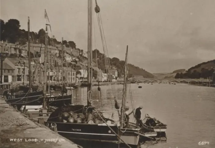 Framed Print : West Looe, 1927. Artist: Judges Ltd Framed Print : West Looe, 1927. Artist: Judges Ltd