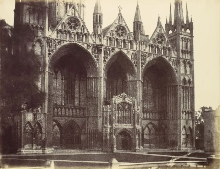 Framed Print : West Front - Peterboro, 1856. Creator: Alfred Capel-Cure Framed Print : West Front - Peterboro, 1856. Creator: Alfred Capel-Cure