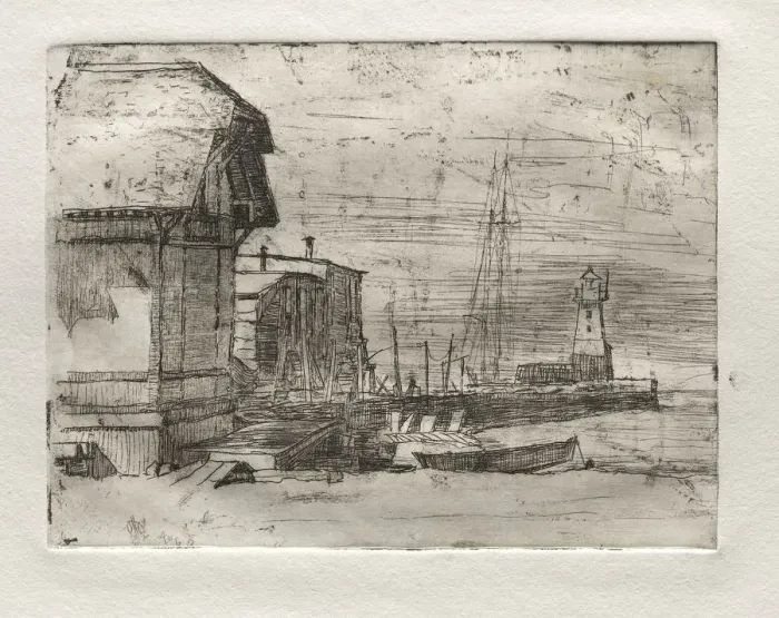 Framed Print : West Pier, 1878. Creator: Otto H. Bacher (American, 1856-1909) Framed Print : West Pier, 1878. Creator: Otto H. Bacher (American, 1856-1909)