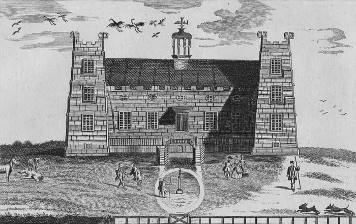 Framed Print : The West Prospect of Lumley-Castle, c1767 Framed Print : The West Prospect of Lumley-Castle, c1767