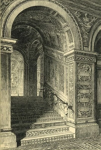 West Staircase, Leading to the Ceramic Gallery, c1876, (1881). Creators: John Watkins, John R