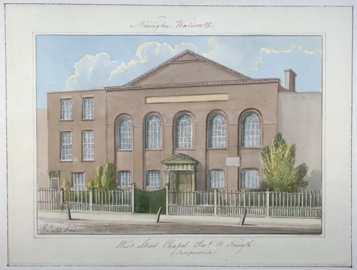 Framed Print : West Street Independent Chapel, Southwark, London, 1826. Artist: G Yates Framed Print : West Street Independent Chapel, Southwark, London, 1826. Artist: G Yates