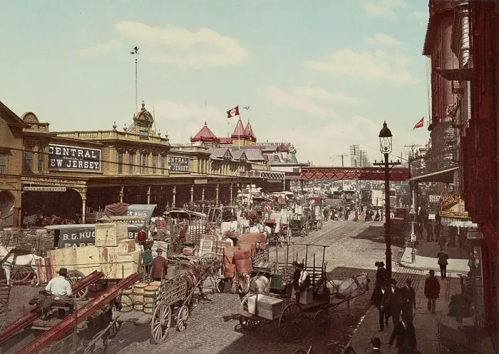Framed Print : West Street, New York City, c1901. Creator: Unknown Framed Print : West Street, New York City, c1901. Creator: Unknown