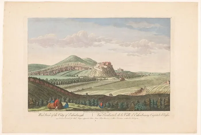 Framed Print : West view of the city of Edinburgh, Scotland, 1753. Creator: Paul Sandby Framed Print : West view of the city of Edinburgh, Scotland, 1753. Creator: Paul Sandby