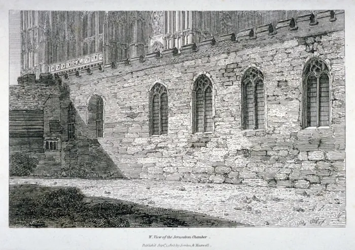 Framed Print : West view of the Jerusalem Chamber in Westminster Abbey, London, 1805 Framed Print : West view of the Jerusalem Chamber in Westminster Abbey, London, 1805
