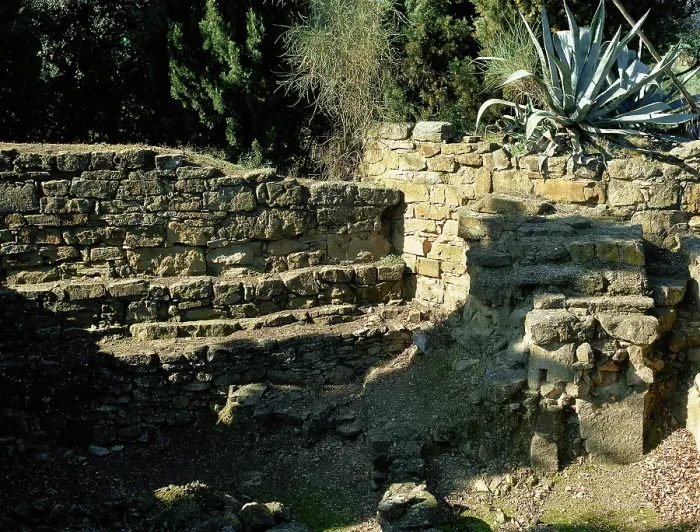 Framed Print : West wall from inside of the enclosure, El Puig de Sant Andreu, Ullastret, Catalonia, Spain, (1999). Creator: LTL Framed Print : West wall from inside of the enclosure, El Puig de Sant Andreu, Ullastret, Catalonia, Spain, (1999). Creator: LTL
