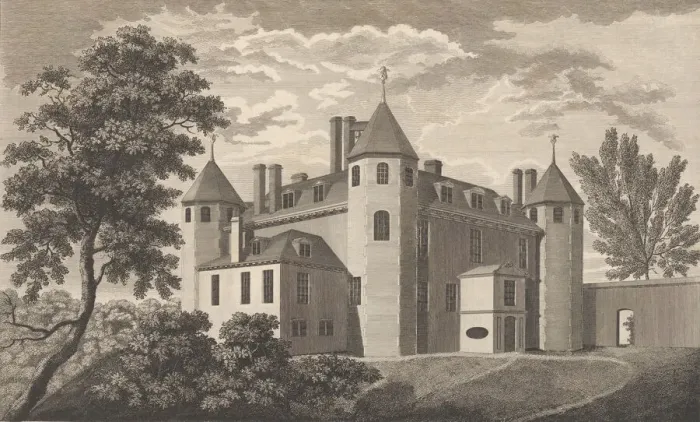 Framed Print : West Wickham Court in the County of Kent, from Edward Hasted s, The History and Topogra... 1777-90. Creator: Anon Framed Print : West Wickham Court in the County of Kent, from Edward Hasted s, The History and Topogra... 1777-90. Creator: Anon