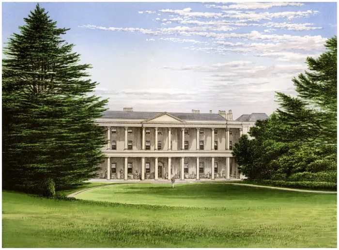 Framed Print : West Wycombe House, Buckinghamshire, home of Baronet Dashwood, c1880 Framed Print : West Wycombe House, Buckinghamshire, home of Baronet Dashwood, c1880