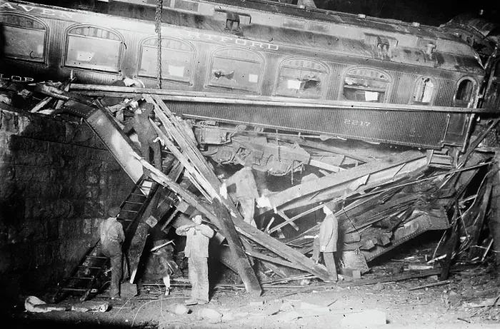 Framed Print : Westbrook Train Wreck, between c1910 and c1915. Creator: Bain News Service Framed Print : Westbrook Train Wreck, between c1910 and c1915. Creator: Bain News Service