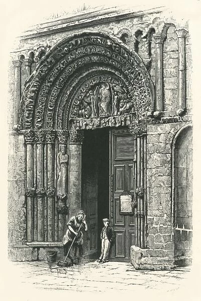 The Western Doorway, Rochester Cathedral, c1870