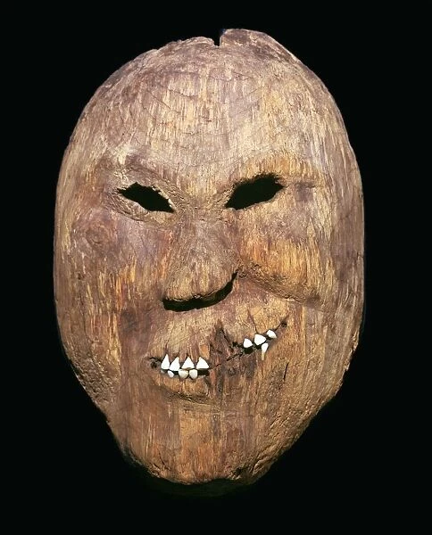 Western inuit wooden mask, 19th century