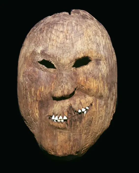 Framed Print : Western inuit wooden mask, 19th century Framed Print : Western inuit wooden mask, 19th century