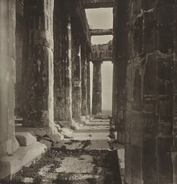 Framed Print : Western Portico of the Parthenon, 1882. Creator: William James Stillman (American Framed Print : Western Portico of the Parthenon, 1882. Creator: William James Stillman (American