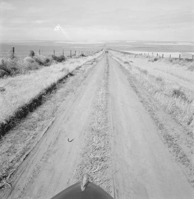 Framed Print : Western wheat country in a region which yields... Umatilla County, Oregon, 1939. Creator: Dorothea Lange Framed Print : Western wheat country in a region which yields... Umatilla County, Oregon, 1939. Creator: Dorothea Lange