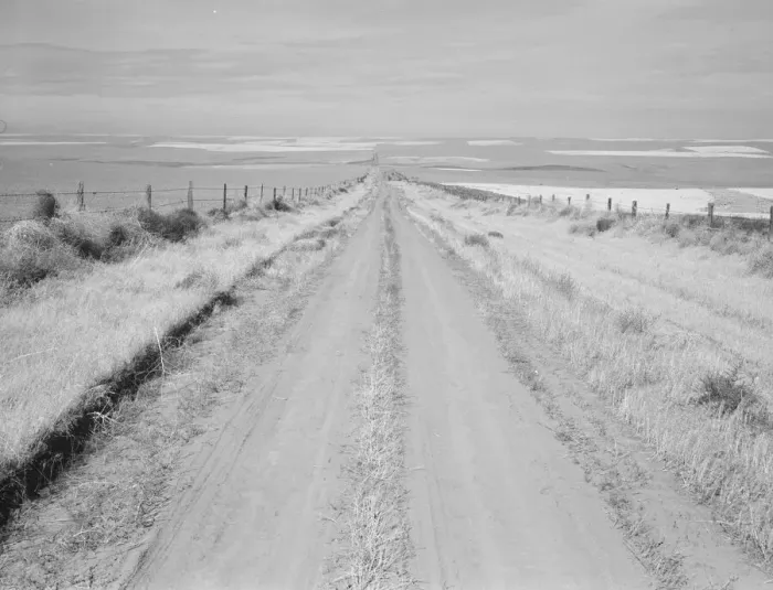 Framed Print : Western wheat country in a region which yields over twenty five... Umatilla County, Oregon, 1939. Creator: Dorothea Lange Framed Print : Western wheat country in a region which yields over twenty five... Umatilla County, Oregon, 1939. Creator: Dorothea Lange