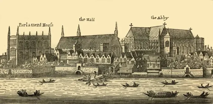 Framed Print : Westminster in 1640, 1881. Creator: Wenceslaus Hollar Framed Print : Westminster in 1640, 1881. Creator: Wenceslaus Hollar