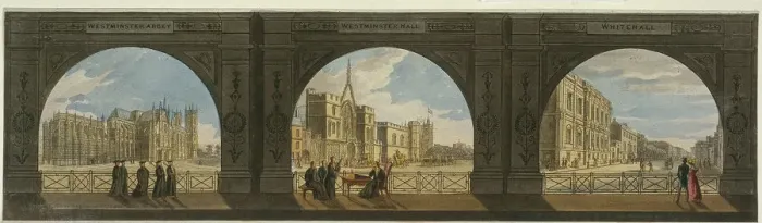 Framed Print : Westminster, 1800 Framed Print : Westminster, 1800