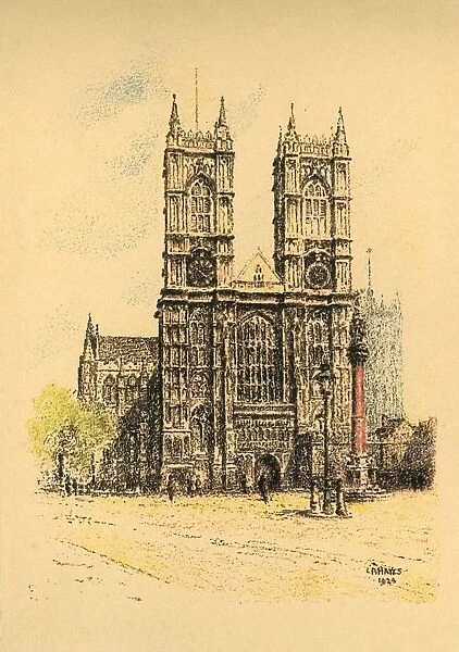 Westminster Abbey, 1924. Creator: L A Hayes