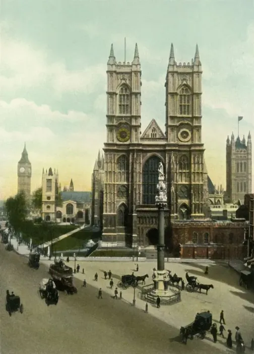 Framed Print : Westminster Abbey, c1900s. Creator: Eyre & Spottiswoode Framed Print : Westminster Abbey, c1900s. Creator: Eyre & Spottiswoode
