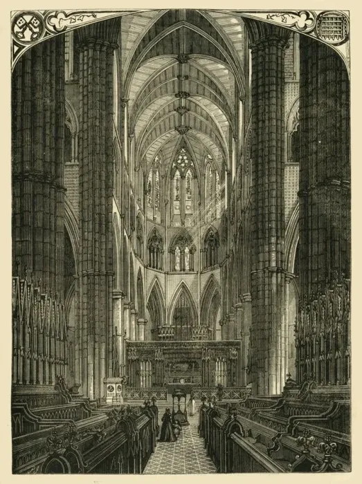 Framed Print : Westminster Abbey: Interior of the Choir, (1881). Creator: Unknown Framed Print : Westminster Abbey: Interior of the Choir, (1881). Creator: Unknown