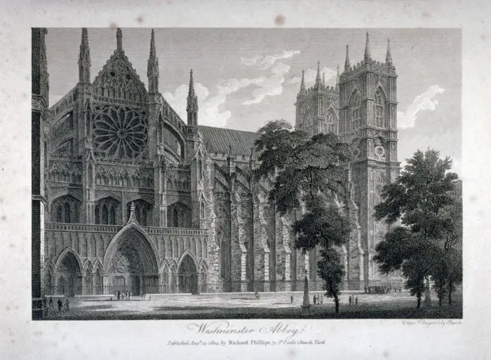 Framed Print : Westminster Abbey, London, 1804. Artist: Samuel Rawle