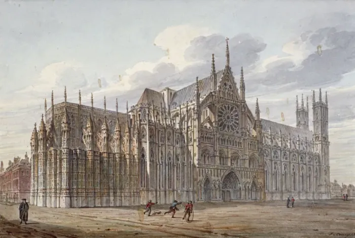 Framed Print : Westminster Abbey, London, 1816. Artist: John Coney