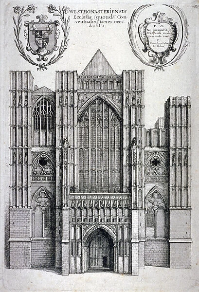 Westminster Abbey, London, c1650. Artist: Wenceslaus Hollar