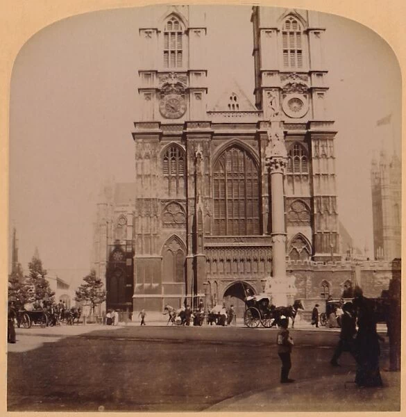 Westminster Abbey, London, England, 1896. Creator: Underwood & Underwood