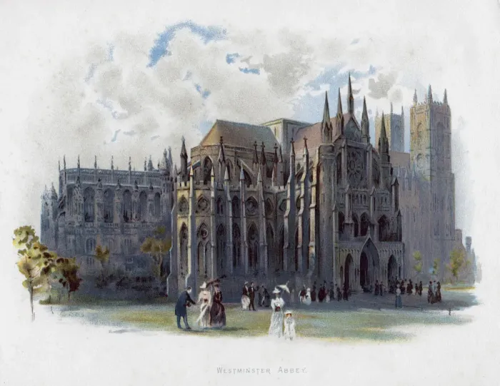 Framed Print : Westminster Abbey, London, late 19th century Framed Print : Westminster Abbey, London, late 19th century