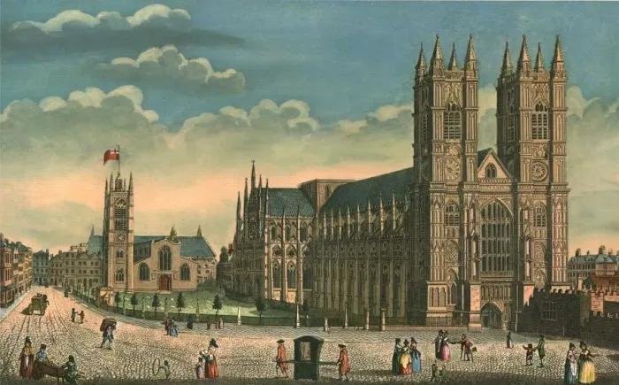 Framed Print : Westminster Abbey and St Margarets Church, c1793. Creator: Thomas Bowles Framed Print : Westminster Abbey and St Margarets Church, c1793. Creator: Thomas Bowles