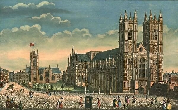 Westminster Abbey and St Margarets Church, c1793. Creator: Thomas Bowles