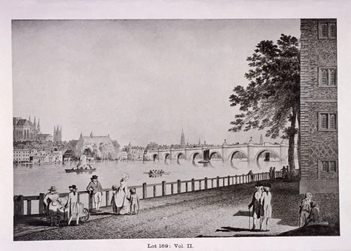 Framed Print : Westminster Bridge, London, (c1925?) Artist: Thomas Malton II Framed Print : Westminster Bridge, London, (c1925?) Artist: Thomas Malton II