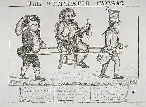 The Westminster canvass, 1784. Artist: William Dent