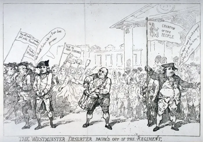 Framed Print : The Westminster Deserter drum d out of the regiment, 1784. Artist Framed Print : The Westminster Deserter drum d out of the regiment, 1784. Artist