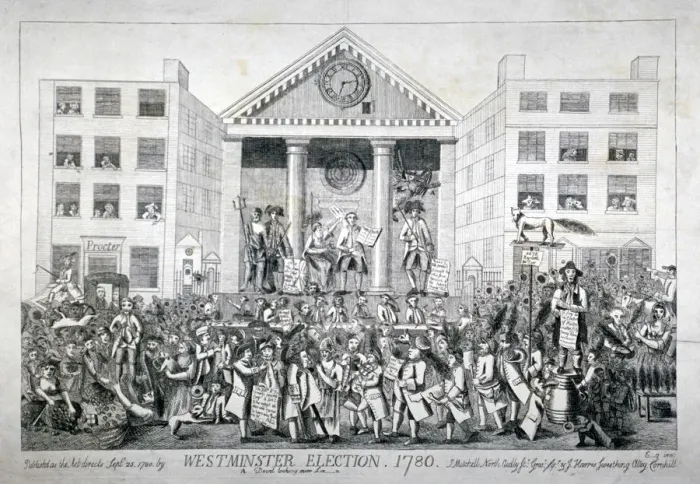 Framed Print : Westminster Election, 1780 Framed Print : Westminster Election, 1780