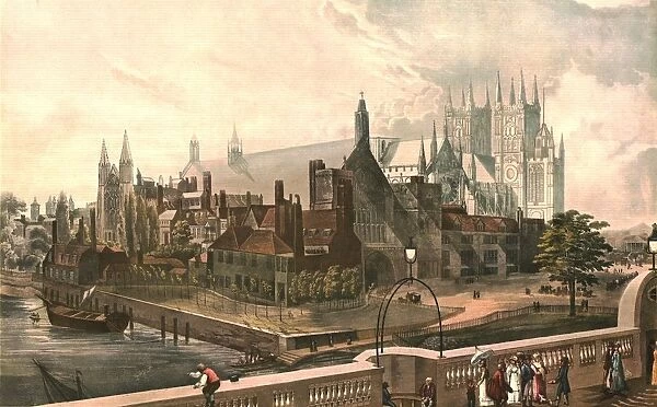 Westminster Hall and Abbey, c1819. After J. Gendall Creator: Daniel Havell