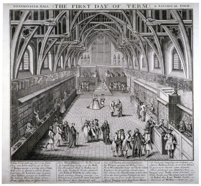 Framed Print : Westminster Hall, the first day of term, a satirical poem, 1797 Framed Print : Westminster Hall, the first day of term, a satirical poem, 1797