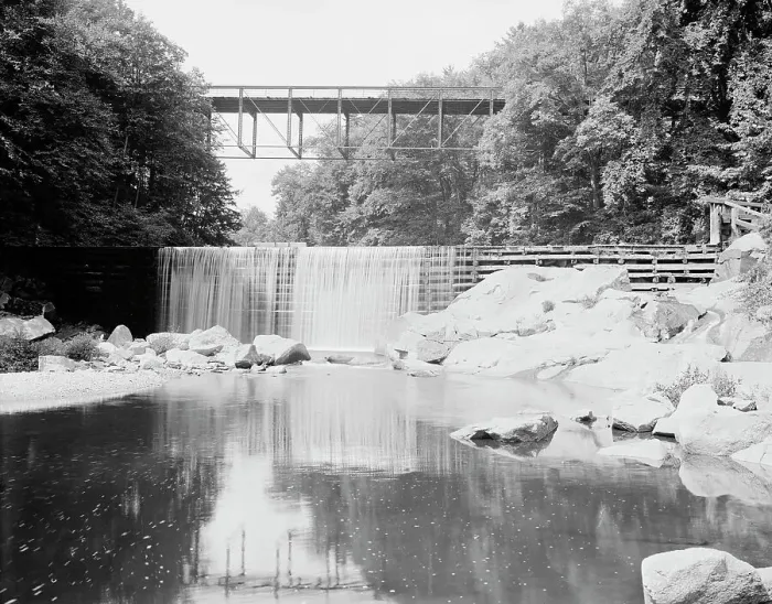 Framed Print : Westminster High Bridge, Bellows Falls, Vt. c1907. Creator: Unknown