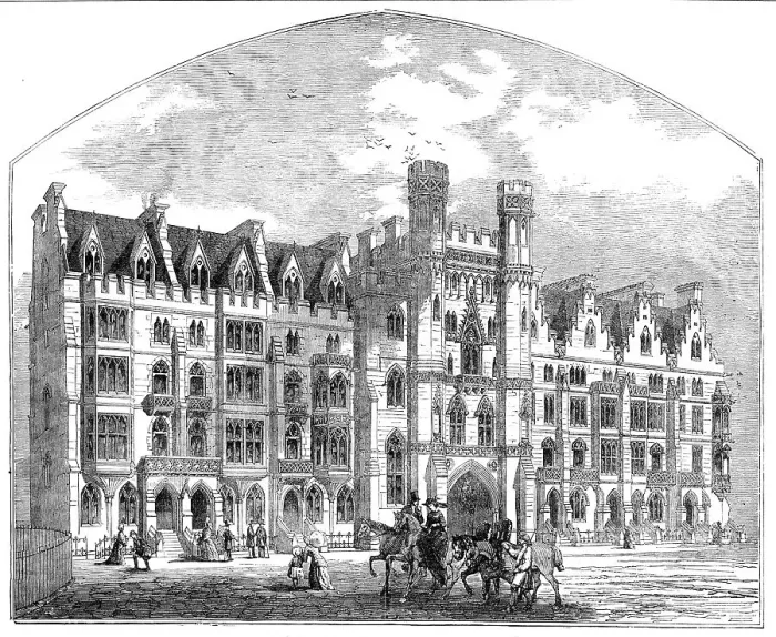 Framed Print : Westminster Improvements - New Houses in the Broad Sanctuary, 1854. Creator: Unknown Framed Print : Westminster Improvements - New Houses in the Broad Sanctuary, 1854. Creator: Unknown