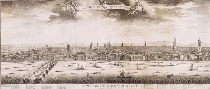 Framed Print : Westminster, London, 1748 Framed Print : Westminster, London, 1748