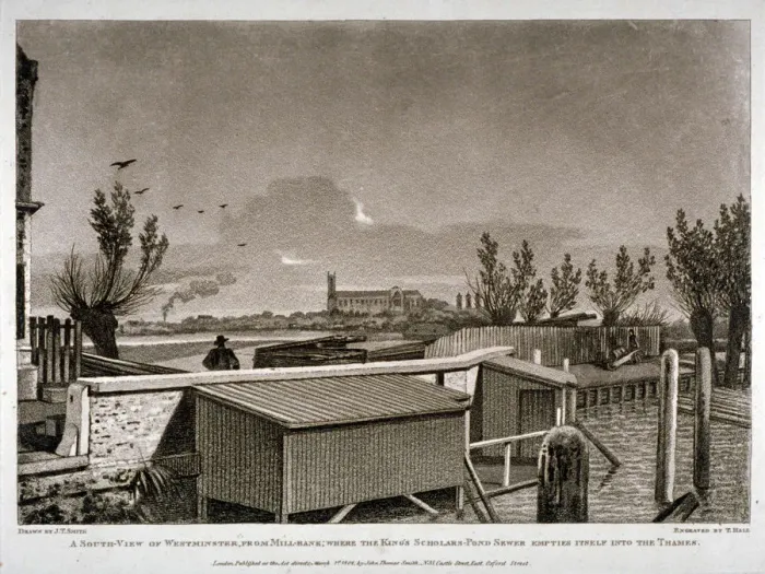 Framed Print : Westminster, London, 1808. Artist